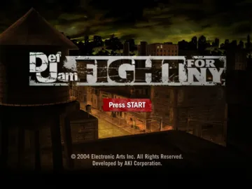 Def Jam Fight For NY (USA) screen shot title